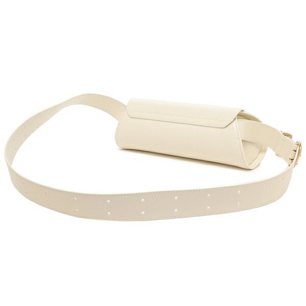 Jil Sander Cannoli Small Clutch Bag Shoulder Bag White